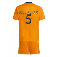 Real Madrid Jude Bellingham #5 Vieras Peliasu Lasten 2024-25 Lyhythihainen (+ Lyhyet housut)